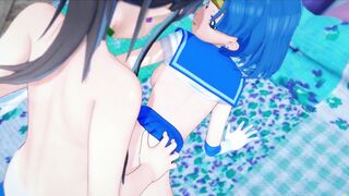Sailor Jupiter fucks Sailor Mercury. Sailor moon lesbian hentai.