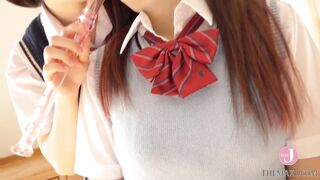 モザイク無しのレズプレイ、美女が美女を手マン！ [PPTG-007]