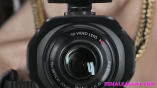 FemaleAgent Busty Russians first lesbian orgasm with sexy blonde agent