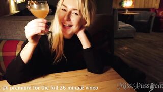 Lesbian Tinder Date with a Hot Blonde followed by Dirty Lesbian Fuckfest