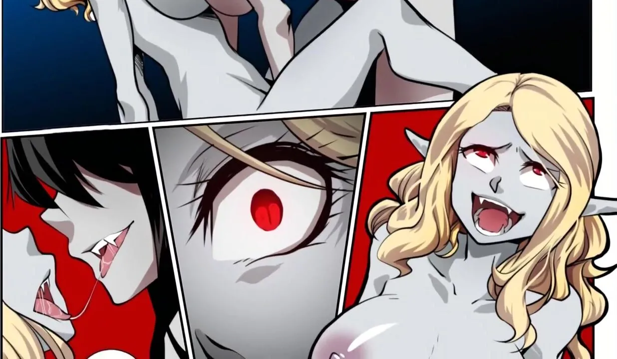 Vampire debut's - Transformation lesbian hentai - Lesbian Porn Videos