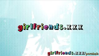Girlfriends Cute girls explore lesbian fantasy on road trip