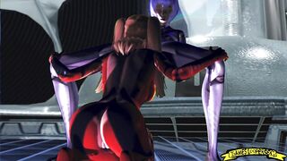 Rei Ayanami and Asuka Langley 3D SFM HENTAI