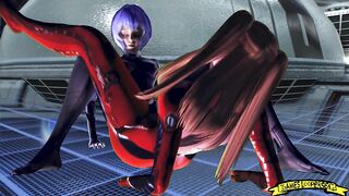 Rei Ayanami and Asuka Langley 3D SFM HENTAI