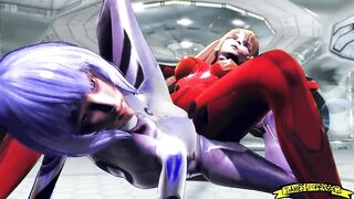 Rei Ayanami and Asuka Langley 3D SFM HENTAI