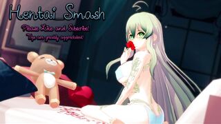 Love is War lesbian Hentai - Ai Hayasaka eats pussy, fucks Kaguya Shinomiya with a strapon