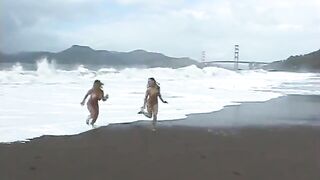 Sara Jay's Lezzie 69 on a San Francisco Beach