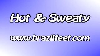 Anita's hot and sweaty foot smelling