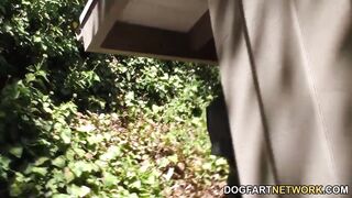 Adorable riley reid rammed rough by ebony babe