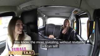Female Fake Taxi Big Tits Barmaid Gets Lesbian Tribbing and Masturbation
