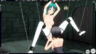 3D HENTAI BDSM the Mistress took the Schoolgirl to the Basement to Bring to Orgasms (PART 2)