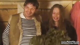 Russian orgy in sauna