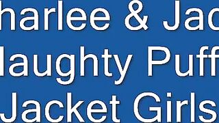 Shiny Puffy jacket and pants vibe Charlee and Jade