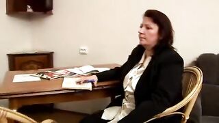 Two innocent teen students came to their naughty fat teacher to become lesbians