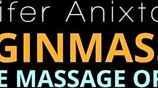 Blonde sexy virgin babe Jennifer massaged