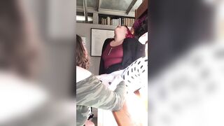 College Library Lesbian Public Orgasms