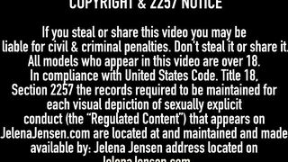 Hot Penthouse Pet Jelena Jensen Mega StrapOn Fucks Dominated Jayden Cole!