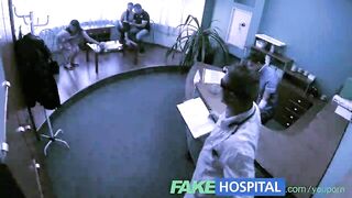 FakeTaxi Nurse joins doctors threesome for the first time