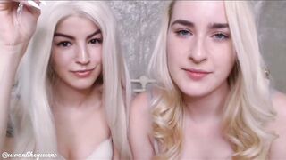 ♀️ Lesbian Cuckolding / Foot Worship MindFuck. Femdom / Chastity / Nylons.