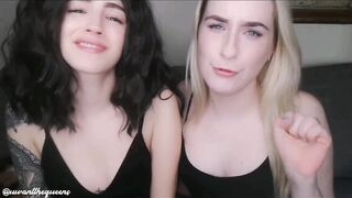 ♀️ Lesbian Cuckolding / Foot Worship MindFuck. Femdom / Chastity / Nylons.