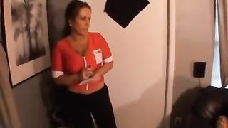 Delivery Girl Footjob