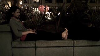 Pretty Girl sniffing another girl feet
