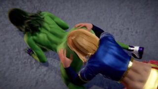 Futa - Anal - Supergirl x she Hulk