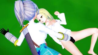 Seven Deadly Sins Elaine x Jericho Lesbian Hentai