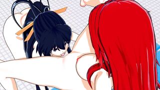 High School DxD - Rias Gremory X Akeno Himejima 3D Yuri