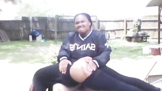 Nicole Gets a Hard Spanking outside for Skipping School