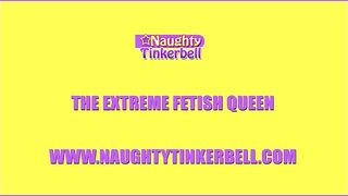 Naughty Tinkerbell pussy licking double dildo fucking erotic lesbian encounter with teen babe