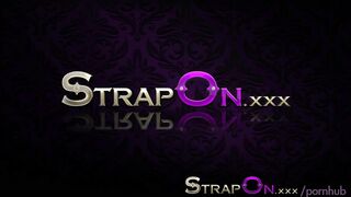 StrapOn two Lesbian Orgasm Pussy to Pussy with Double Ended Strap on