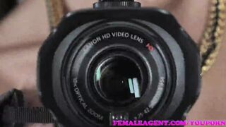 FemaleAgent Sexy blonde is shown how natural another womans touch can be