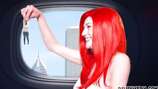 Giant Alien Girl Eats Humans