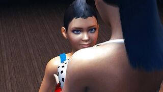 Big Boob Teen Grows into a Giantess - Height Comparison Breast Expansion