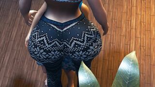 Big Boob Teen Grows into a Giantess - Height Comparison Breast Expansion