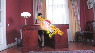 StraponCum: Clumsy Office Temp. Part 1 of 2.