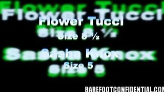 Sasha Knox & Flower Tucci Foot Squirt