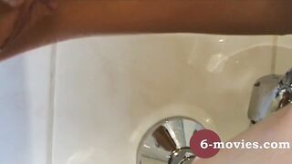 6-movies.com - 2 young lesbian in bathroom shower and peeing -