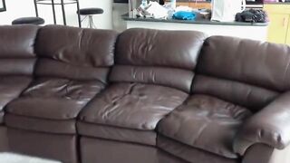 Sleepy lesbian foot smelling