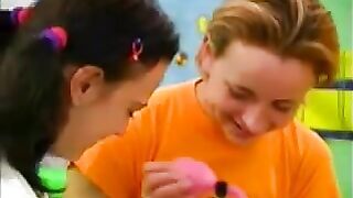 Pretty young lesbians are licking pussy