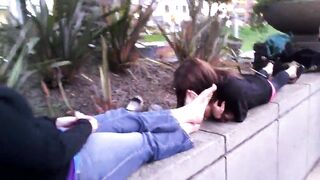 streetgirls feet sniffing part. 2.
