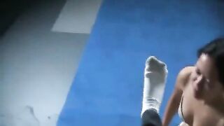 Asian worship white socks