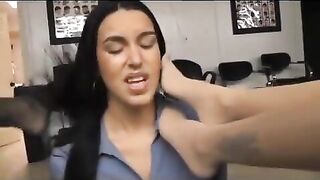 Stinky Nylon Foot Punishment At The Beauty Salon