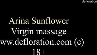 Arina Sunflower virgin lesbian massage