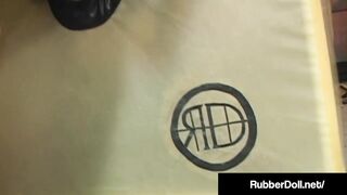 Latex Dom RubberDoll Whips & Encases Psylocke In Plastic Box with Vacuum!