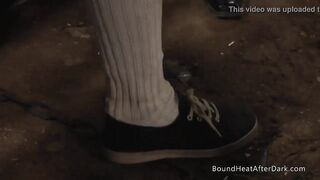 Tied Up Blonde Lesbian Slave Fingered By Dominant Madame