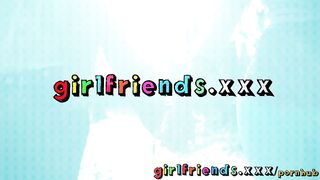 Girlfriends Pick up Straight Girl Flashing in Public first Time Lesbian Sex