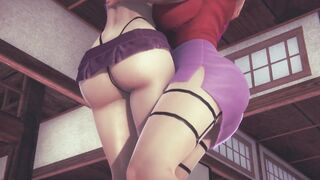 3D HENTAI YURI Sakura and Ino have Fun while nobody Sees