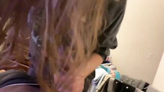 Lesbian bestfriend comes to my room again to give me sloppy suck off time